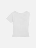 DAXUEN Distressed graphic V-neck short-sleeved t-shirt