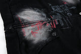DAXUEN washed black oversized distressed spider graphic hoodie