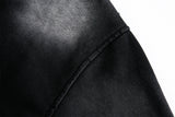 DAXUEN washed black oversized distressed spider graphic hoodie