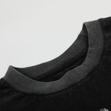 DAXUEN faded black distressed text graphic t-shirt