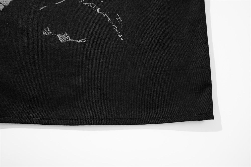 Black Distressed Guitar Shirt