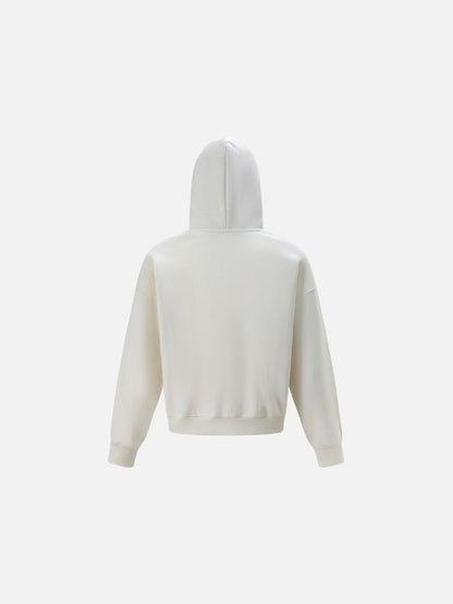 Distressed Heart Graphic Oversized Hoodie