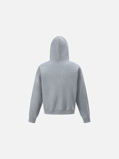 Distressed Heart Graphic Oversized Hoodie