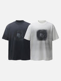DAXUEN Distressed oversized T-shirt with heart graphic