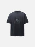 DAXUEN Distressed oversized T-shirt with heart graphic