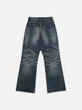 DAXUEN Distressed high-waisted flared jeans