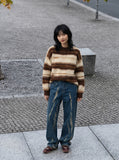 DAXUEN Distressed indigo relaxed-fit straight-leg jeans