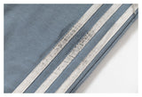 DAXUEN charcoal and light blue distressed wide-leg pants