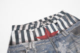 Distressed Light Blue Denim Jeans