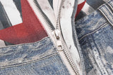 Distressed Light Blue Denim