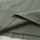 DAXUEN faded black and olive green distressed mock neck t-shirt