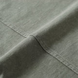DAXUEN faded black and olive green distressed mock neck t-shirt