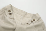 DAXUEN light beige distressed number 10 wide-leg pants