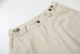 DAXUEN light beige distressed number 10 wide-leg pants