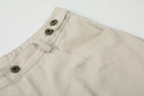 DAXUEN light beige distressed number 10 wide-leg pants