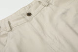 DAXUEN light beige distressed number 10 wide-leg pants