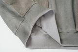 DAXUEN faded olive green distressed waffle knit hoodie