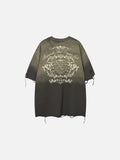 DAXUEN distressed ombre vintage graphic t-shirt