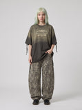 DAXUEN distressed ombre vintage graphic t-shirt — model photo