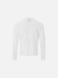 DAXUEN black long-sleeve tee with distressed open-mouth graphic