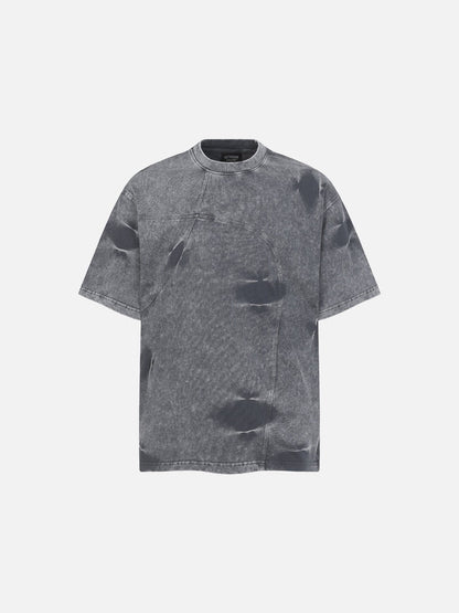 DAXUEN Distressed oversized short-sleeved t-shirt in grey