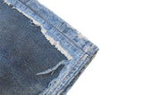Distressed Patchwork Wide-Leg Short