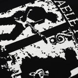 Distressed Pixelated Rock Graphic Knit Sweater