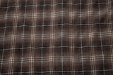 DAXUEN brown plaid faux-layered button-up shirt