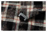 DAXUEN plaid oversized distressed long-sleeve shirt
