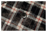 DAXUEN plaid oversized distressed long-sleeve shirt