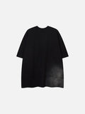 DAXUEN Oversized distressed pocket t-shirt dress