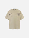 DAXUEN dark grey oversized musician graphic tee