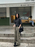 DAXUEN Distressed short sleeve T-shirt with raw edges — model photo