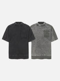 DAXUEN Distressed short sleeve T-shirt with raw edges