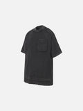 DAXUEN Distressed short sleeve T-shirt with raw edges