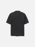 DAXUEN Distressed short sleeve T-shirt with raw edges