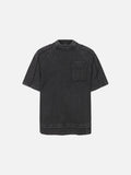 DAXUEN Distressed short sleeve T-shirt with raw edges