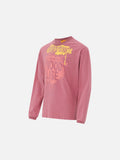 Distressed Splatter Graphic Long-Sleeve T-Shirt