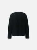 Distressed Star Appliqué Waffle Knit Top
