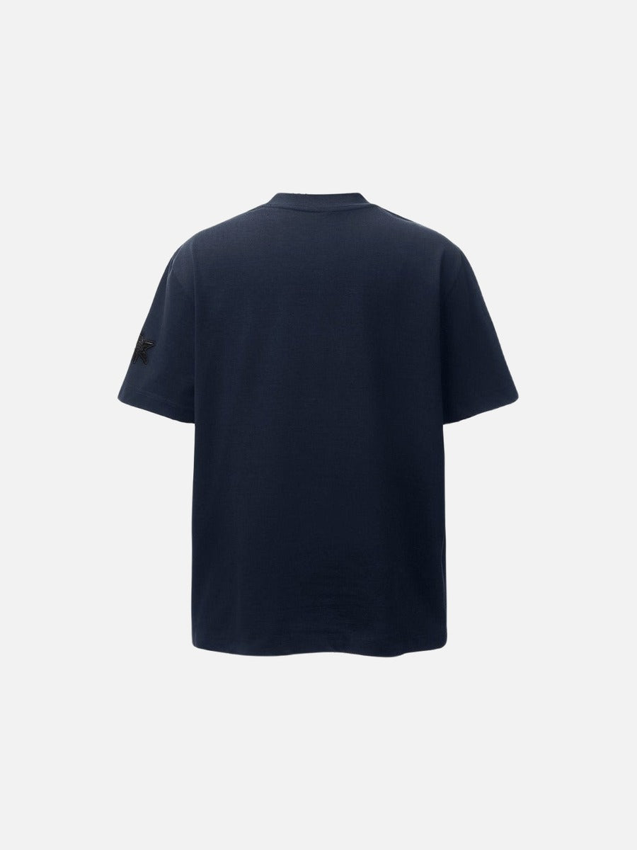 DAXUEN Distressed oversized t-shirt with star graphics