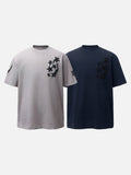 DAXUEN Distressed oversized t-shirt with star graphics