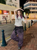 Distressed Star Graphic Polka Dot T-Shirt
