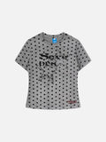 DAXUEN Distressed star graphic polka dot t-shirt