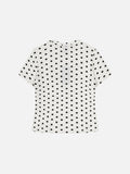 DAXUEN Distressed star graphic polka dot t-shirt