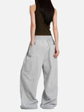 DAXUEN dark grayish blue wide-leg star graphic sweatpants
