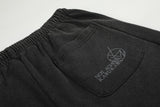 DAXUEN washed dark blue-grey wide-leg sweatpants with sword graphic