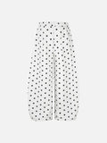 DAXUEN white and black star print wide-leg pants