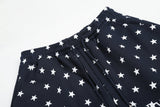 DAXUEN white and black star print wide-leg pants