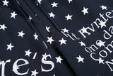 DAXUEN white and black star print wide-leg pants
