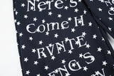 DAXUEN white and black star print wide-leg pants